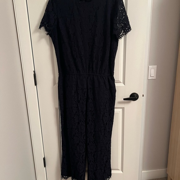 Navy lace pantsuit size 18W - Picture 10 of 12